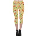 Colorful Vegetables Pattern Capri Leggings View1