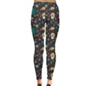 Black Halloween Cartoon Bright Leggings View2