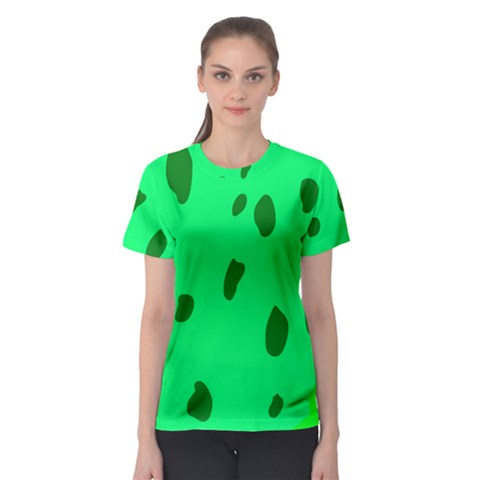 Alien Spon Green Women s Sport Mesh Tee by Alisyart