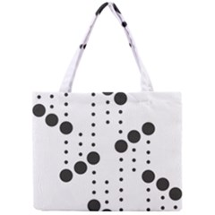 Black Circle Mini Tote Bag