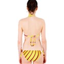 Yellow Striped Easter Egg Gold Bikini Set View2