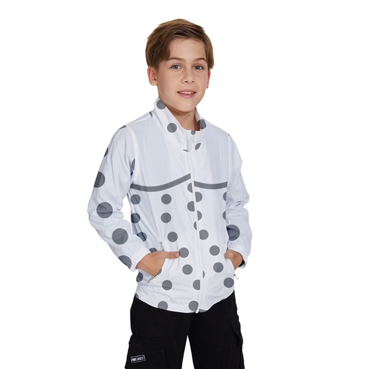 Cool Gel Foam Circle Grey Wind Breaker (Kids)