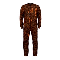 Brown Sequins Background Onepiece Jumpsuit (kids) by Simbadda