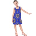 Abstract Mandala Seamless Pattern Kids  Sleeveless Dress View1