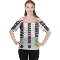 Day Sea River Bridge Line Water Women s Cutout Shoulder Tee