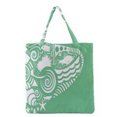 Fish Star Green Grocery Tote Bag