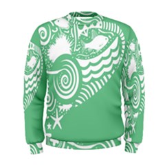 Fish Star Green Men s Sweatshirt by Alisyart