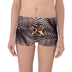 Gold Waves Circles Water Wave Circle Rings Reversible Bikini Bottoms by Alisyart