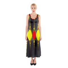 Hyperbolic Complack  Dynamic Sleeveless Maxi Dress