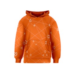 Leadership Deep Dive Orange Line Circle Plaid Triangle Kids  Pullover Hoodie by Alisyart