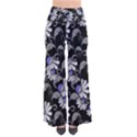 Flourish Floral Purple Grey Black Flower Pants View1