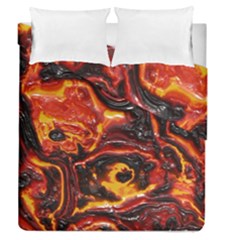 Lava Active Volcano Nature Duvet Cover Double Side (queen Size)