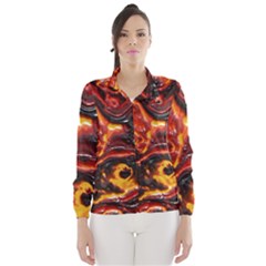 Lava Active Volcano Nature Wind Breaker (women) by Alisyart