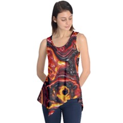 Lava Active Volcano Nature Sleeveless Tunic by Alisyart