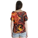 Lava Active Volcano Nature Flutter Sleeve Top View2