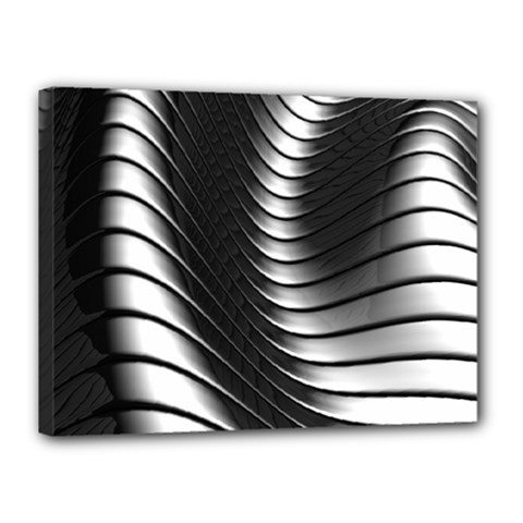 Metallic Waves Canvas 16  X 12 