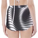 Metallic Waves High-Waisted Bikini Bottoms View2