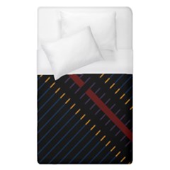 Material Design Stripes Line Red Blue Yellow Black Duvet Cover (single Size)