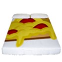 Pasta Salad Pizza Cheese Fitted Sheet (Queen Size) View1