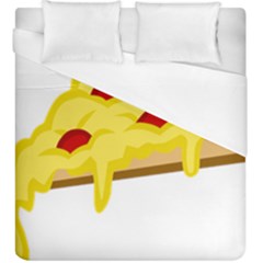 Pasta Salad Pizza Cheese Duvet Cover (king Size) by Alisyart