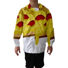 Pasta Salad Pizza Cheese Hooded Wind Breaker (kids) by Alisyart