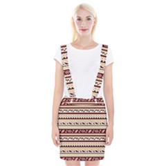 Pattern Tribal Triangle Suspender Skirt by Alisyart