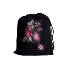 Colour Of Nature Fractal A Nice Fractal Coloured Garden Drawstring Pouches (large)  by Simbadda