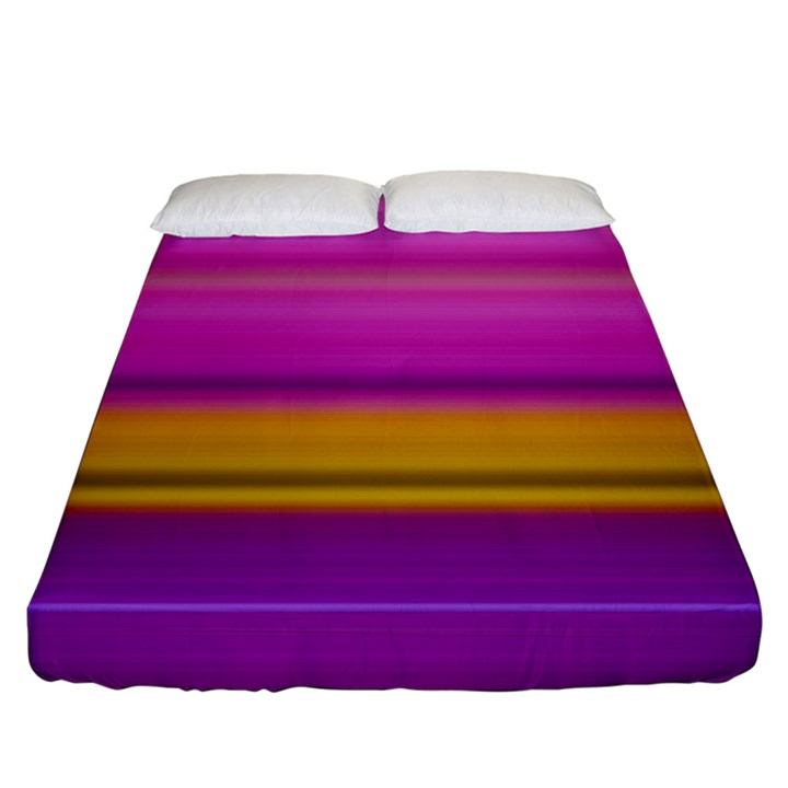 Stripes Colorful Background Colorful Pink Red Purple Green Yellow Striped Wallpaper Fitted Sheet (California King Size)