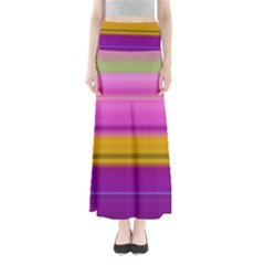 Stripes Colorful Background Colorful Pink Red Purple Green Yellow Striped Wallpaper Maxi Skirts by Simbadda