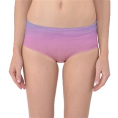 Watercolor Paper Rainbow Colors Mid-waist Bikini Bottoms by Simbadda