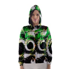 Fractal Universe Computer Graphic Hooded Wind Breaker (women) by Simbadda