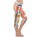 Union Jack Abstract Watercolour Painting Capri Yoga Leggings View3