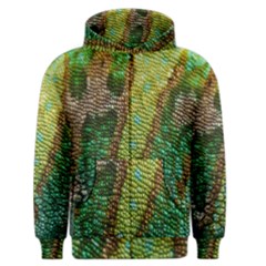 Colorful Chameleon Skin Texture Men s Zipper Hoodie by Simbadda