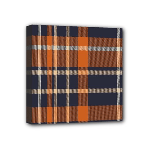 Tartan Background Fabric Design Pattern Mini Canvas 4  X 4  by Simbadda