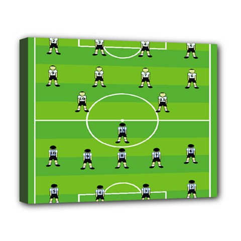 Soccer Field Football Sport Deluxe Canvas 20  X 16  