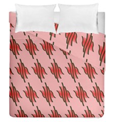 Variant Red Line Duvet Cover Double Side (queen Size) by Alisyart