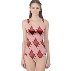 Variant Red Line One Piece Swimsuit