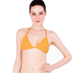 Yellow Circles Bikini Top by Alisyart