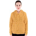 Yellow Circles Women s Zipper Hoodie View1