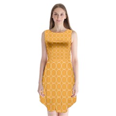 Yellow Circles Sleeveless Chiffon Dress   by Alisyart