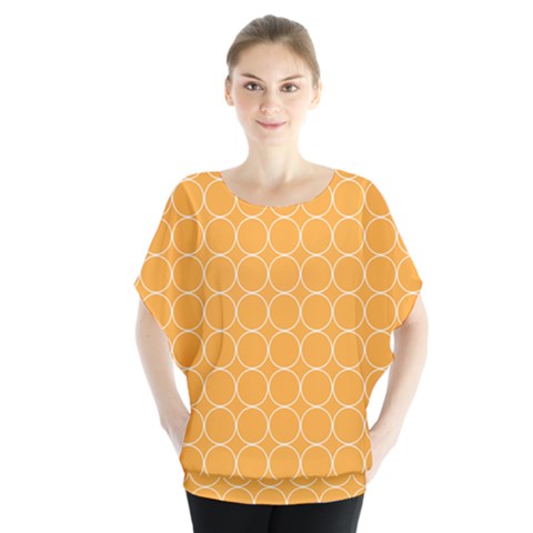 Yellow Circles Blouse by Alisyart