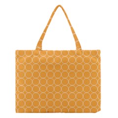 Yellow Circles Medium Tote Bag by Alisyart