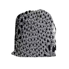 X Ray Rendering Hinges Structure Kinematics Circle Star Black Grey Drawstring Pouches (extra Large)