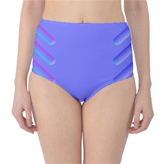 Leftroom Normal Purple High-waist Bikini Bottoms