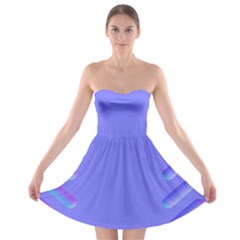 Leftroom Normal Purple Strapless Bra Top Dress