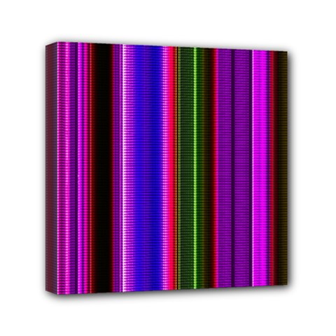 Fun Striped Background Design Pattern Mini Canvas 6  X 6  by Simbadda