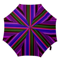 Fun Striped Background Design Pattern Hook Handle Umbrellas (large) by Simbadda