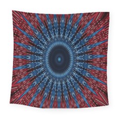 Digital Circle Ornament Computer Graphic Square Tapestry (large) by Simbadda