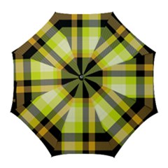 Tartan Pattern Background Fabric Design Golf Umbrellas