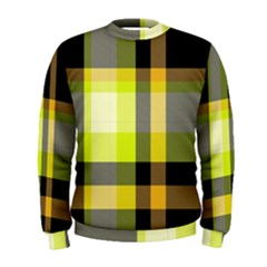 Tartan Pattern Background Fabric Design Men s Sweatshirt